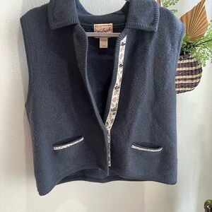 VTG! Woolrich Smoked Pearl 100% Wool Fall Themed Vest